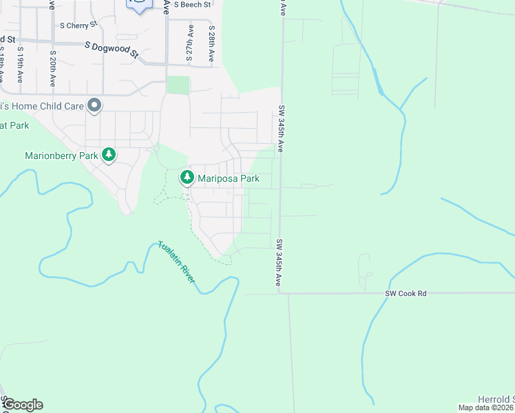 map of restaurants, bars, coffee shops, grocery stores, and more near 3103 South Nectarine Street in Cornelius