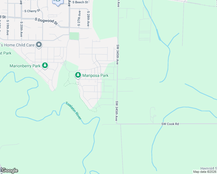 map of restaurants, bars, coffee shops, grocery stores, and more near 3121 South Nectarine Street in Cornelius