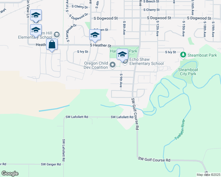 map of restaurants, bars, coffee shops, grocery stores, and more near 806 South Nectarine Street in Cornelius
