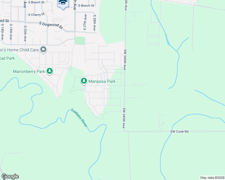 map of restaurants, bars, coffee shops, grocery stores, and more near 3000 South Nectarine Street in Cornelius