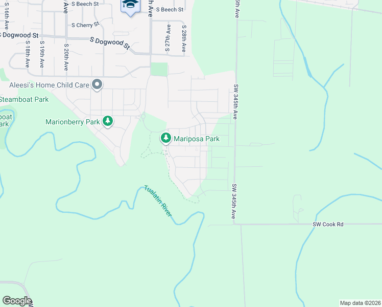 map of restaurants, bars, coffee shops, grocery stores, and more near 2876 South Nectarine Street in Cornelius