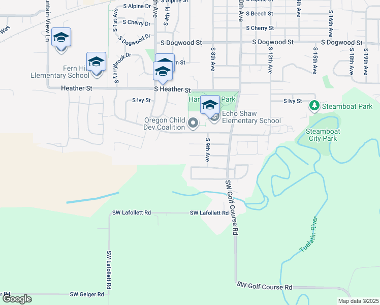 map of restaurants, bars, coffee shops, grocery stores, and more near 806 South Nectarine Street in Cornelius