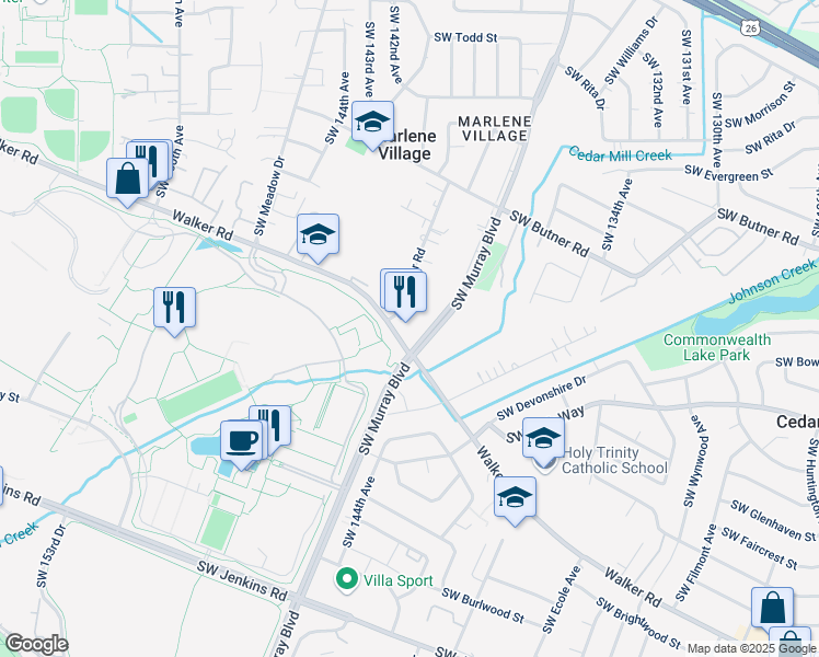 map of restaurants, bars, coffee shops, grocery stores, and more near in Washington County
