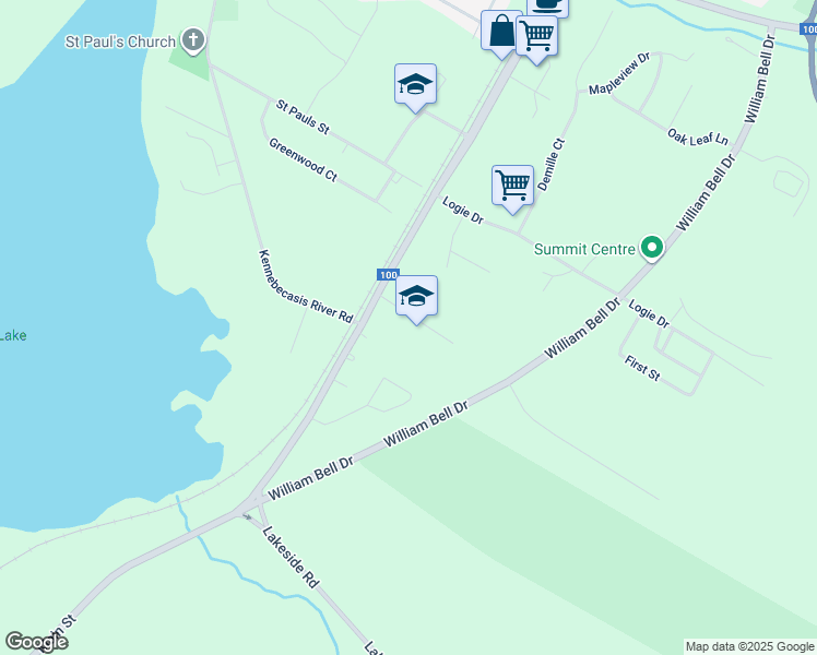 map of restaurants, bars, coffee shops, grocery stores, and more near 25 Ludlow Lane in Hampton