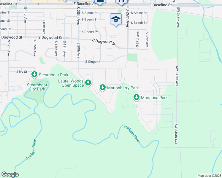 map of restaurants, bars, coffee shops, grocery stores, and more near 2452 South Linden Street in Cornelius
