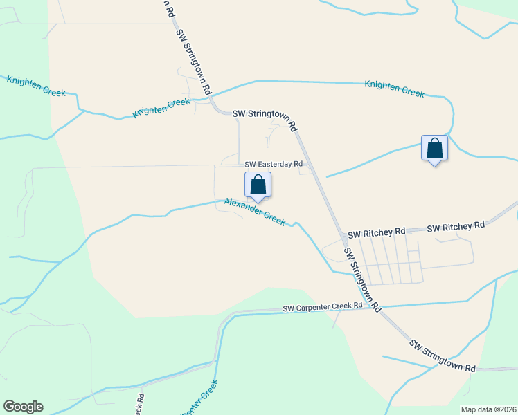 map of restaurants, bars, coffee shops, grocery stores, and more near 727 Southwest Stringtown Road in Forest Grove