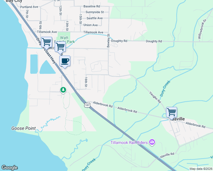 map of restaurants, bars, coffee shops, grocery stores, and more near 7815 19th Street in Bay City