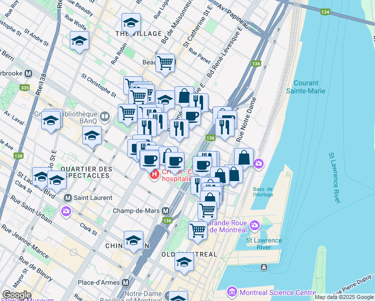 1019 Rue SaintHubert, Montréal QC Walk Score