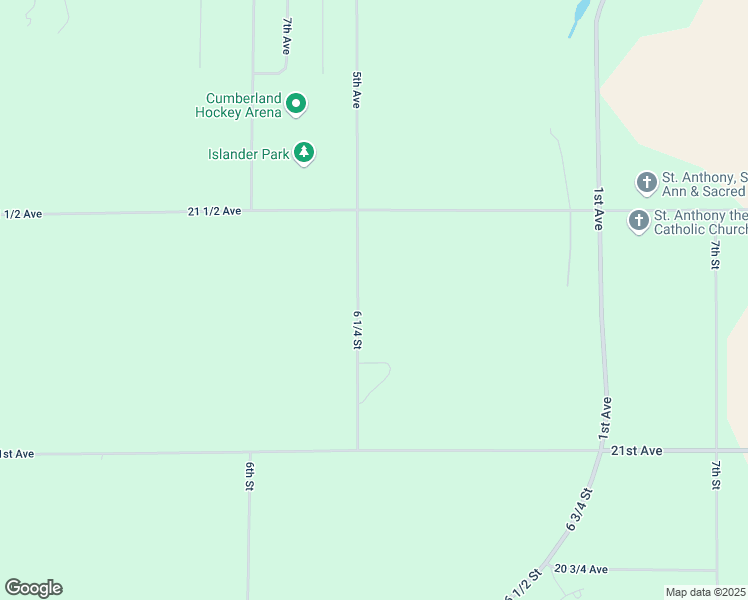 map of restaurants, bars, coffee shops, grocery stores, and more near 2129 6 1/4 Street in Cumberland