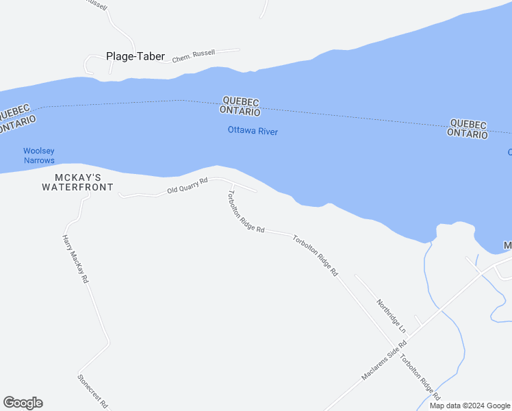 map of restaurants, bars, coffee shops, grocery stores, and more near 5468 Torbolton Ridge Road in Ottawa