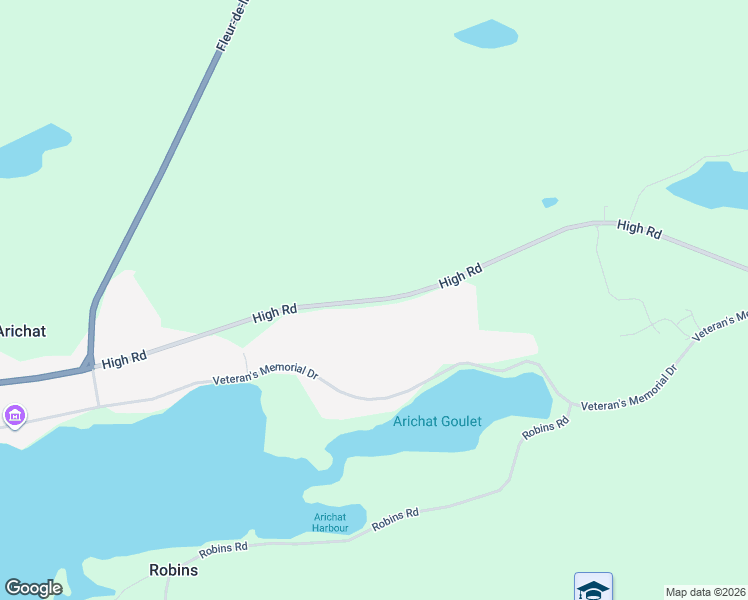 map of restaurants, bars, coffee shops, grocery stores, and more near High Road in Arichat