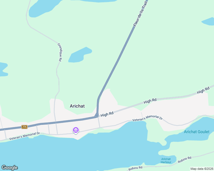 map of restaurants, bars, coffee shops, grocery stores, and more near in Arichat