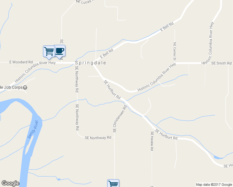 map of restaurants, bars, coffee shops, grocery stores, and more near 32715 Southeast Hurlburt Road in Corbett