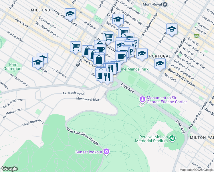 7 Chemin de la CôteSainteCatherine, Montréal QC Walk Score
