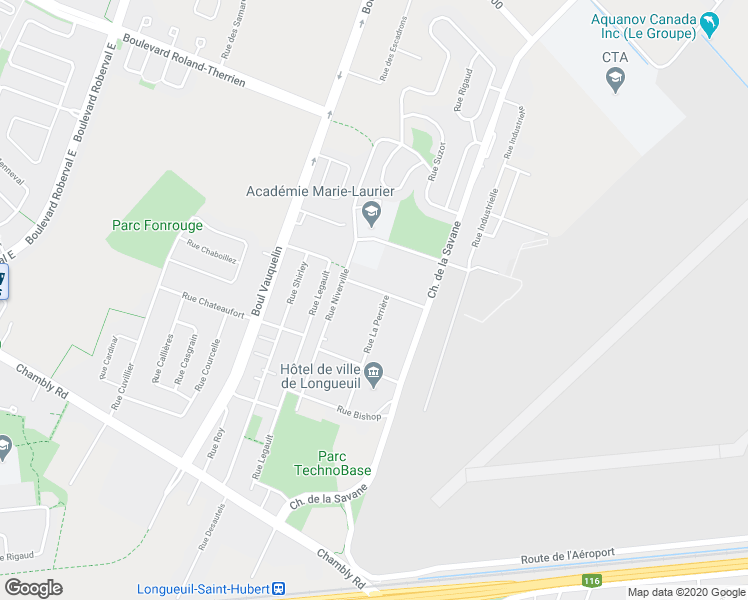 map of restaurants, bars, coffee shops, grocery stores, and more near 4882 Rue La Perrière in Longueuil