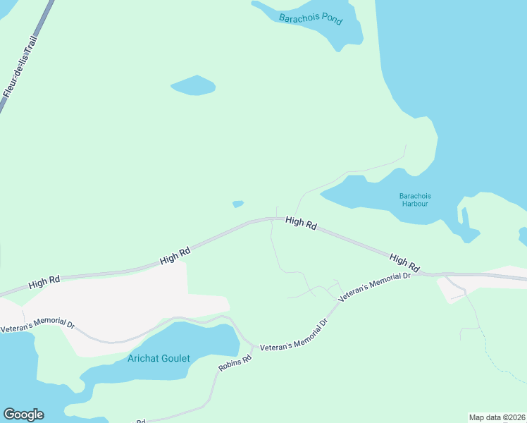 map of restaurants, bars, coffee shops, grocery stores, and more near 2937 High Road in Arichat