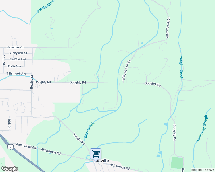 map of restaurants, bars, coffee shops, grocery stores, and more near 8690 Doughty Road in Bay City