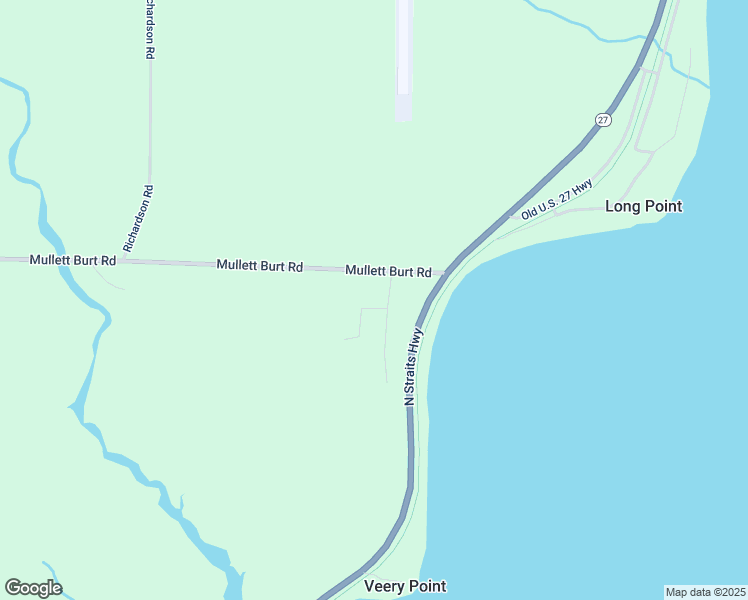 map of restaurants, bars, coffee shops, grocery stores, and more near 3121 Mullett Burt Road in Cheboygan