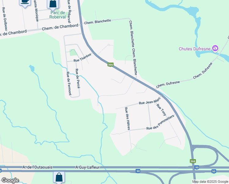 map of restaurants, bars, coffee shops, grocery stores, and more near 29 Rue Croteau in Gatineau