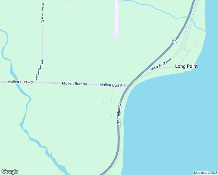 map of restaurants, bars, coffee shops, grocery stores, and more near 3121 Mullett Burt Road in Cheboygan