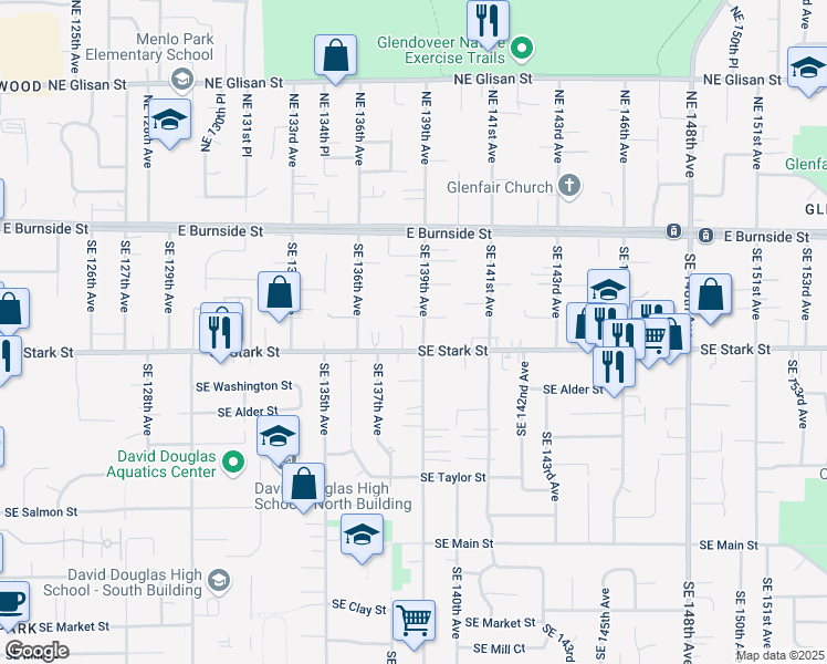 map of restaurants, bars, coffee shops, grocery stores, and more near in Portland