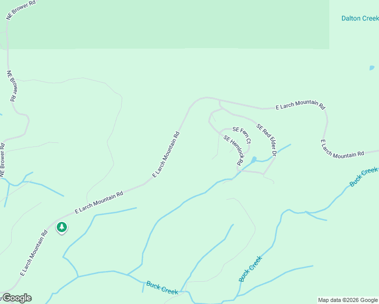 map of restaurants, bars, coffee shops, grocery stores, and more near 48000 East Larch Mountain Road in Corbett