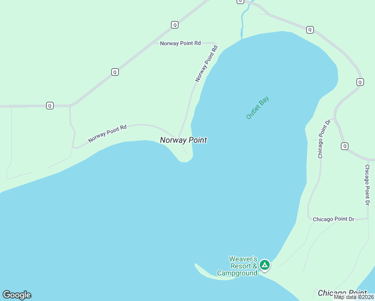 map of restaurants, bars, coffee shops, grocery stores, and more near 2459 Norway Point Road in Pelican Lake