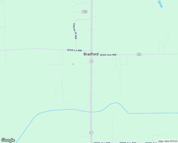map of restaurants, bars, coffee shops, grocery stores, and more near 30374 State Highway 47 in Isanti