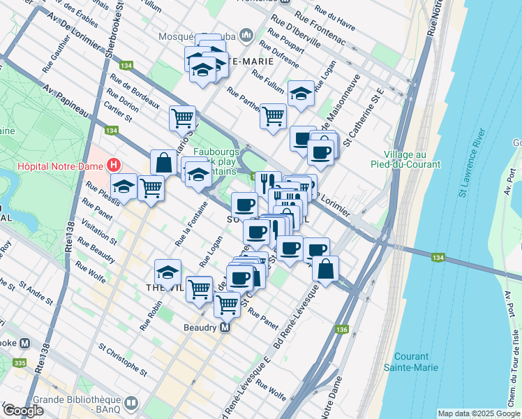 1574 Rue Cartier, Montréal QC Walk Score