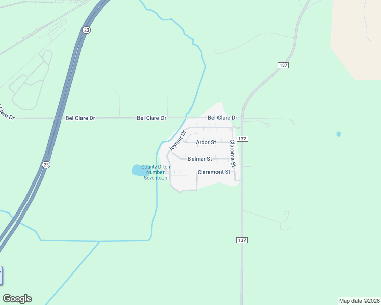 map of restaurants, bars, coffee shops, grocery stores, and more near 3210 Bel Clare Drive in St. Cloud