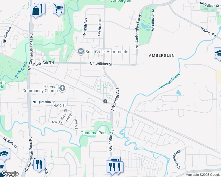 map of restaurants, bars, coffee shops, grocery stores, and more near 699 Northwest Adwick Drive in Beaverton