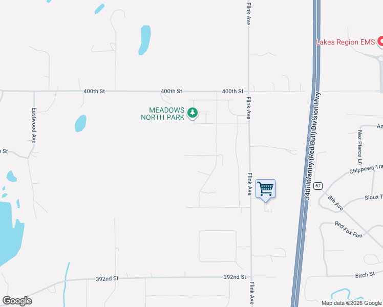 map of restaurants, bars, coffee shops, grocery stores, and more near 5310 397th Street in North Branch