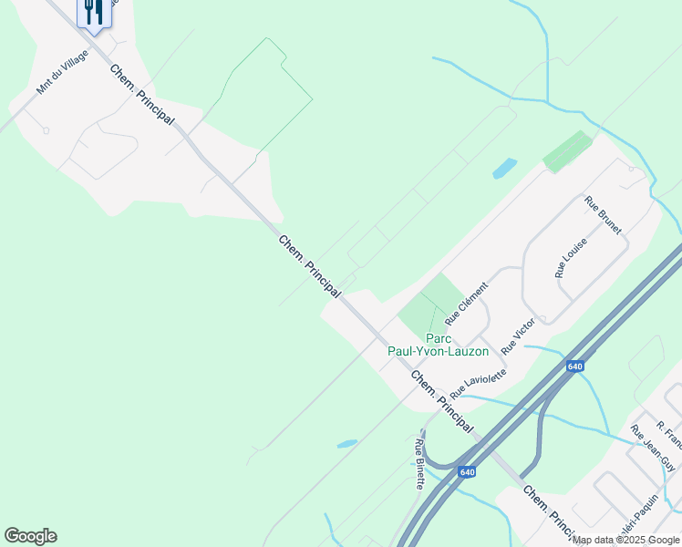 map of restaurants, bars, coffee shops, grocery stores, and more near 649 Chemin Principal in Saint-Joseph-du-Lac