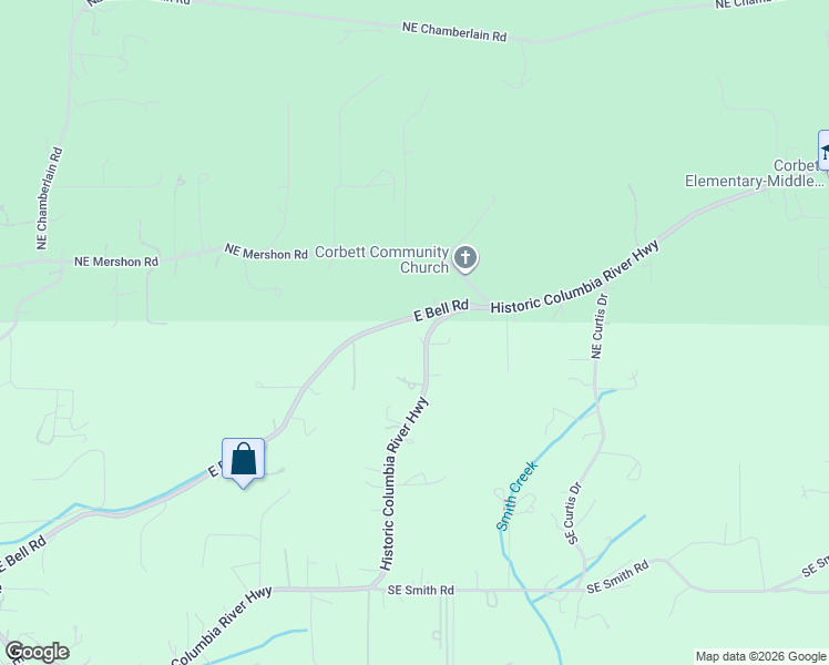 map of restaurants, bars, coffee shops, grocery stores, and more near 34125 Historic Columbia River Highway in Corbett