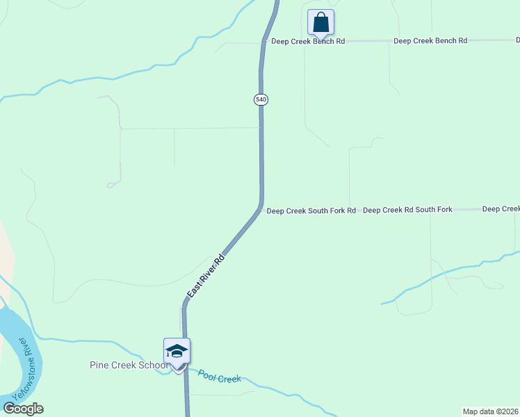 map of restaurants, bars, coffee shops, grocery stores, and more near 2634 East River Road in Livingston