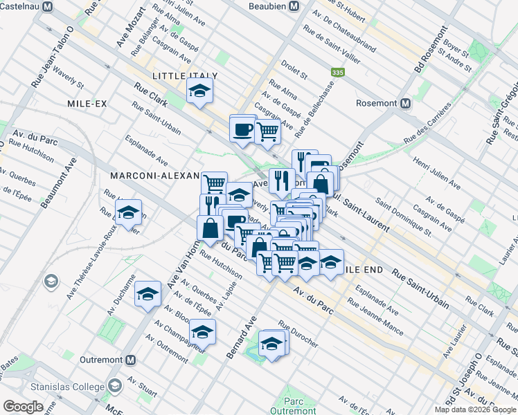 6024 Rue Waverly, Montréal QC Walk Score