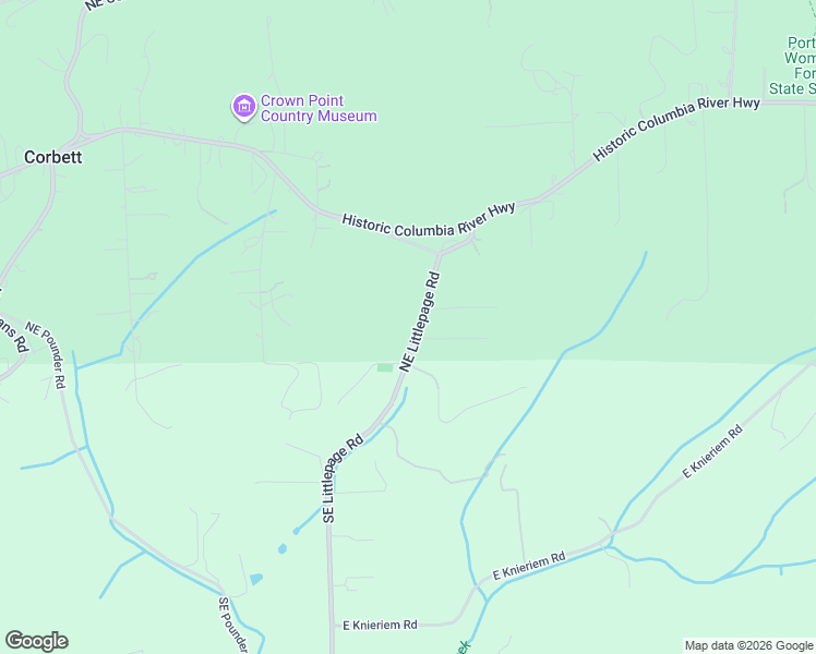 map of restaurants, bars, coffee shops, grocery stores, and more near 601 Northeast Littlepage Road in Corbett