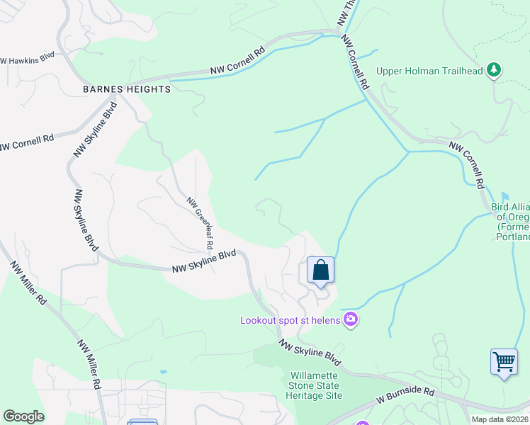 map of restaurants, bars, coffee shops, grocery stores, and more near 465 Northwest Royal Boulevard in Portland