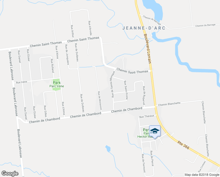 map of restaurants, bars, coffee shops, grocery stores, and more near 45 Rue de Sainte-Monique in Gatineau