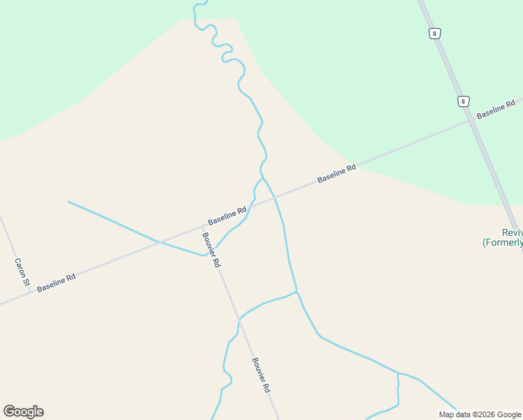 map of restaurants, bars, coffee shops, grocery stores, and more near 1596 Baseline Road in Clarence-Rockland