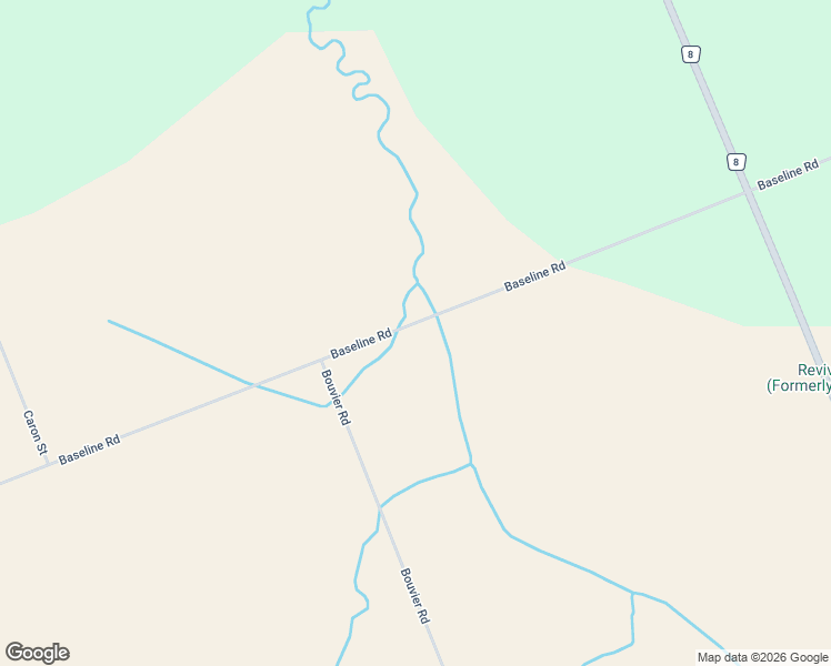 map of restaurants, bars, coffee shops, grocery stores, and more near 1596 Baseline Road in Clarence-Rockland