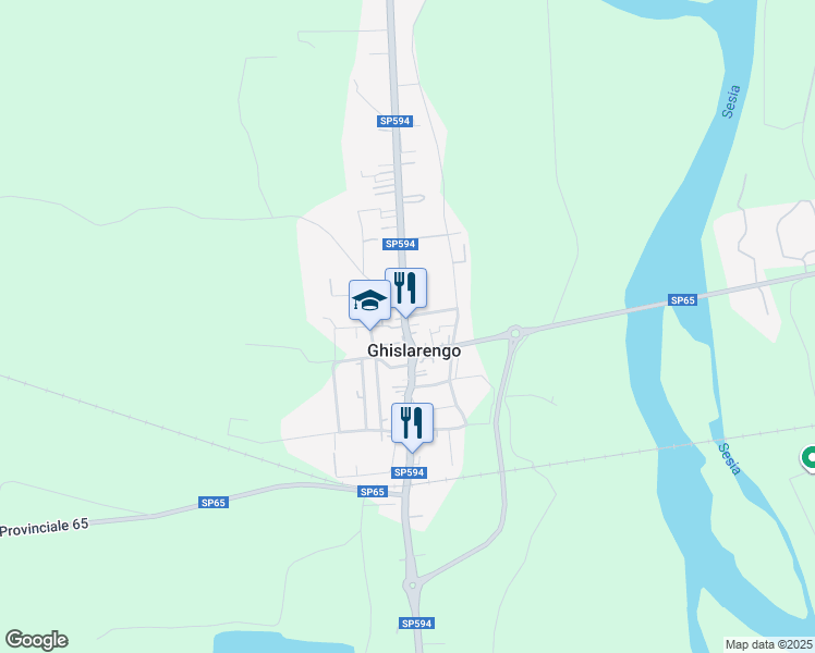 map of restaurants, bars, coffee shops, grocery stores, and more near 5 Via Gaudenzio Ferrari in Ghislarengo