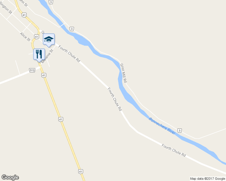 map of restaurants, bars, coffee shops, grocery stores, and more near 2736 Fourth Chute Road in Eganville