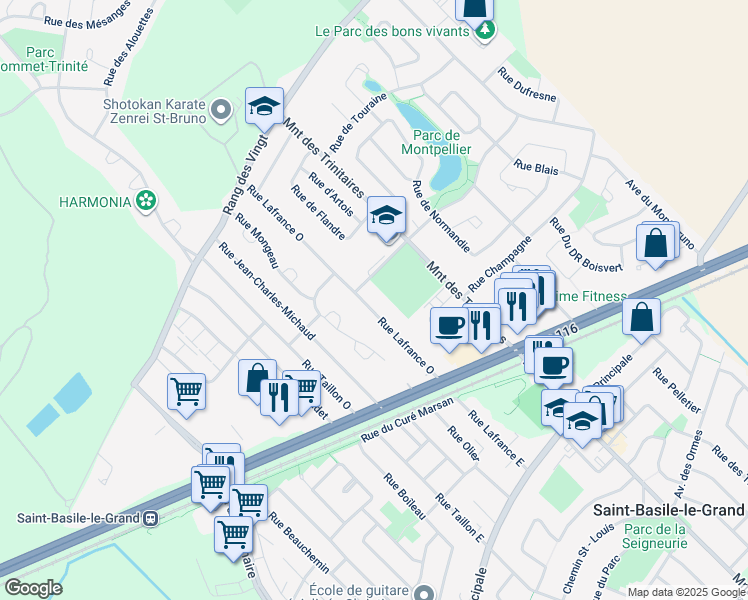 133 Rue Lafrance Ouest, SaintBasileleGrand QC Walk Score