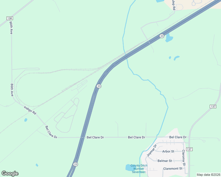 map of restaurants, bars, coffee shops, grocery stores, and more near 7973 Minnesota 23 in St. Cloud