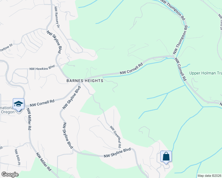 map of restaurants, bars, coffee shops, grocery stores, and more near 1129 Northwest Eloise Lane in Portland