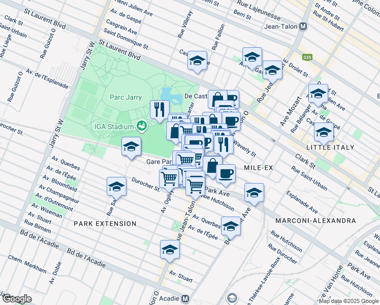 Mile End Montreal Map 7335 Rue Mile End, Montréal Qc - Walk Score