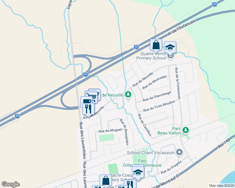 1181 Rue de Neuville, Gatineau QC Walk Score