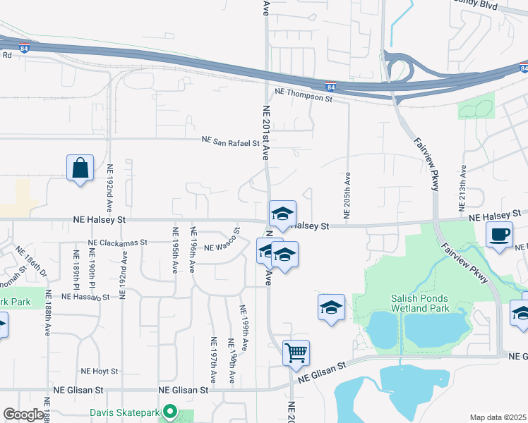 map of restaurants, bars, coffee shops, grocery stores, and more near in Gresham