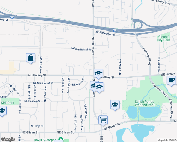 map of restaurants, bars, coffee shops, grocery stores, and more near in Gresham